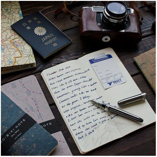 Yamamoto Paper Notizbuch 60 Blätter mit leeren Seiten Mehrfarbig