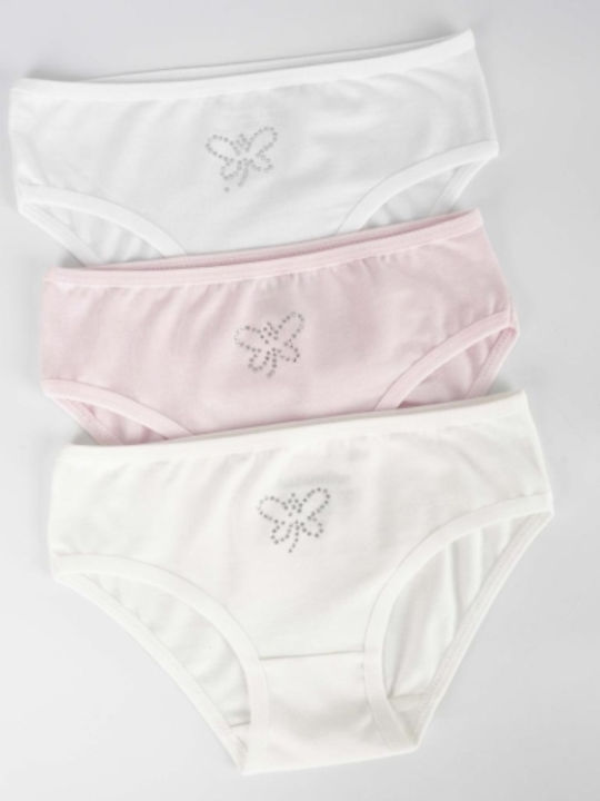 Katamino Kids' Set with Briefs White, Pink, Ecru 3pcs