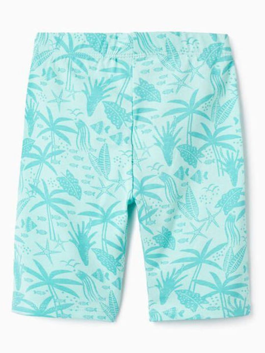 Zippy Set de Leggings pentru Copii Scurte Turquoise/blue