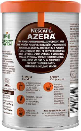 Nescafe Cafea Instant Decafeinizată Azera Espresso 95gr