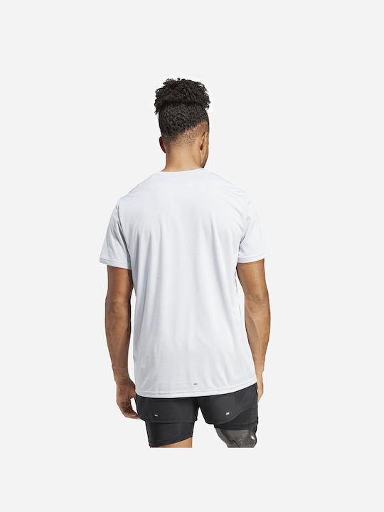 Adidas Run It Ανδρικό Αθλητικό T-shirt Κοντομάνικο Μπλε