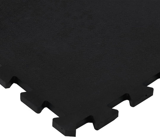 vidaXL Boden Puzzle Fitnessstudio Schwarz 100x100cm 1Stück