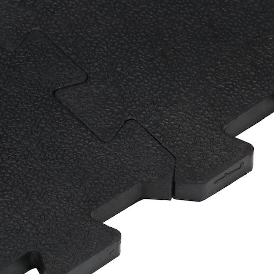 vidaXL Boden Puzzle Fitnessstudio Schwarz 100x100cm 1Stück