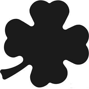 Mini Heyda Clover 1,7cm Red in Blister 20-36 876 09