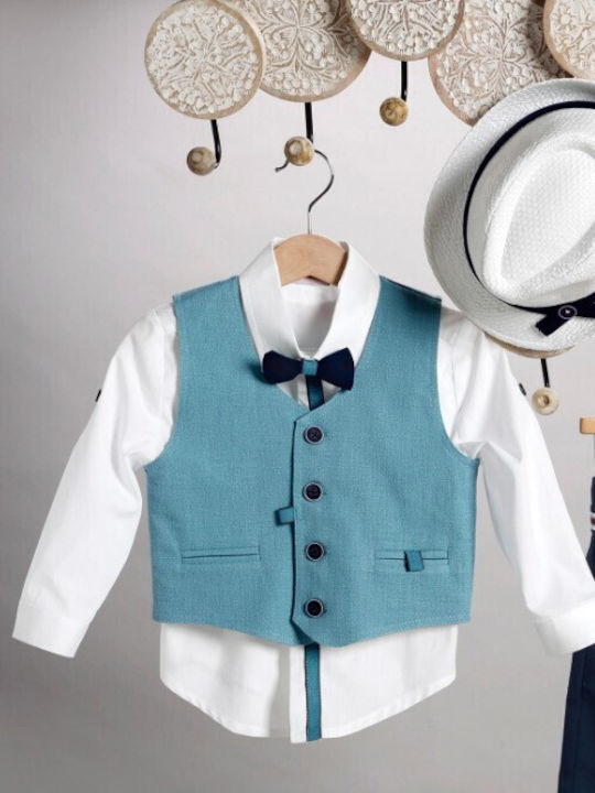New Life Baptism Suit Blue 6 Pieces