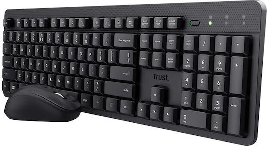 Trust Ody II Kabellos Tastatur & Maus Set Englisch US