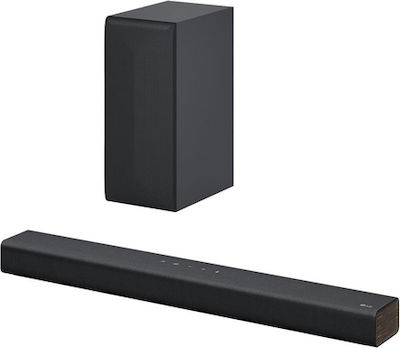 LG Soundbar 300W 2.1 mit Kabelloser Subwoofer und Fernbedienung Schwarz