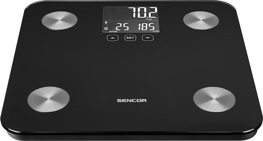 Sencor Digital Bathroom Scale with Body Fat Counter Black SBS 6026BK