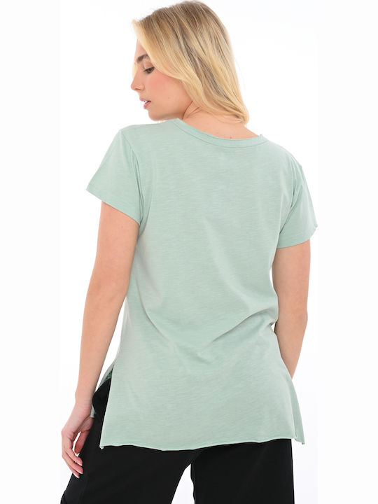Women's Sports Khaki T-shirt