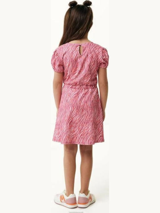 Children's Dress Short Sleeve Salmon Pink