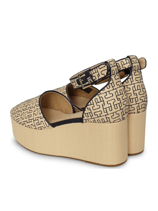 Women's Platform Espadrilles Beige