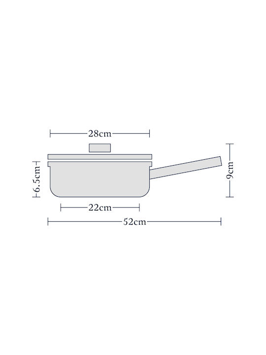 Horwood Tigaie Din Aluminiu Hard Anodizat Cu Capac Cu Acoperire Antiaderentă 28cm