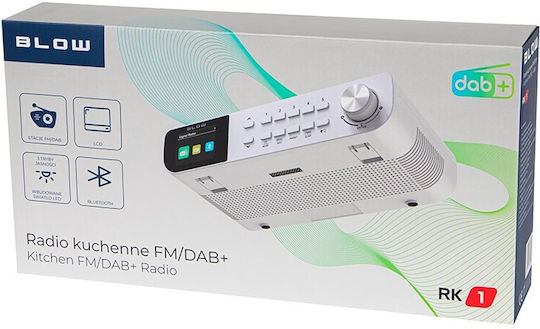 Blow RK1 Cu alimentare la rețea DAB+ Alb