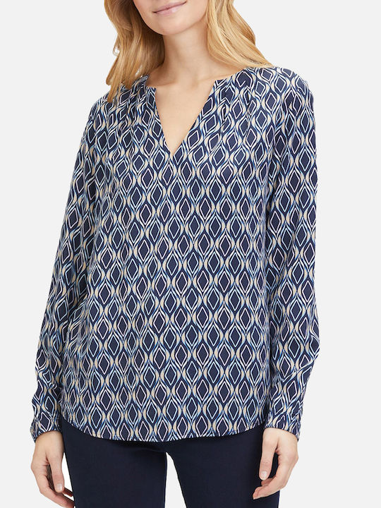 Betty Barclay Women's Long Sleeve Shirt Navy Blue