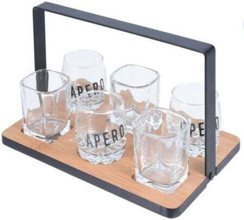 Koopman Bamboo Δίσκος Σερβιρίσματος 22.5x15.2x14.5cm 7τμχ
