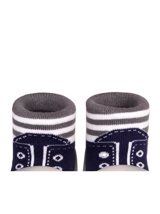BigToes Детски пантофи-чорапи Navy Blu
