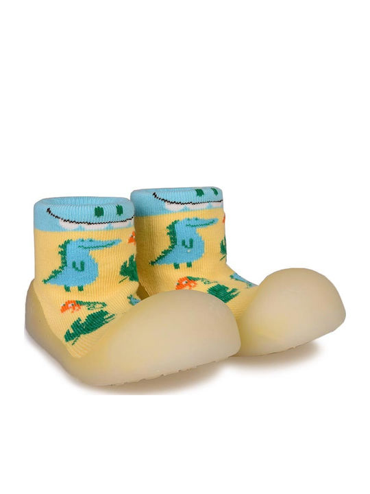 BigToes Kinder Haussocken Yellow Sky