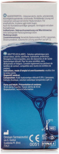 Ocuvers Drops Lipix Augentropfen mit Hyaluronsäure für Trockene Augen 10ml