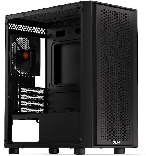 Krux Scor Gaming Middle Tower Carcasă Calculator cu Fereastră Laterală Negru