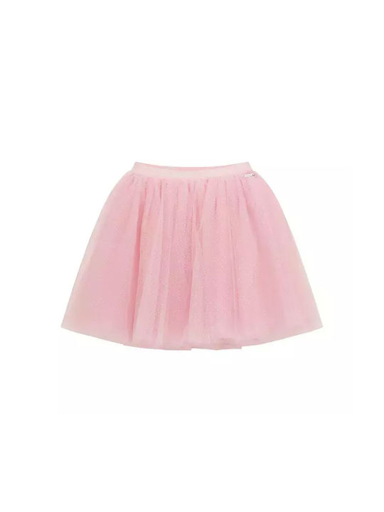 Guess Fustă copii din tulle tutu Roz