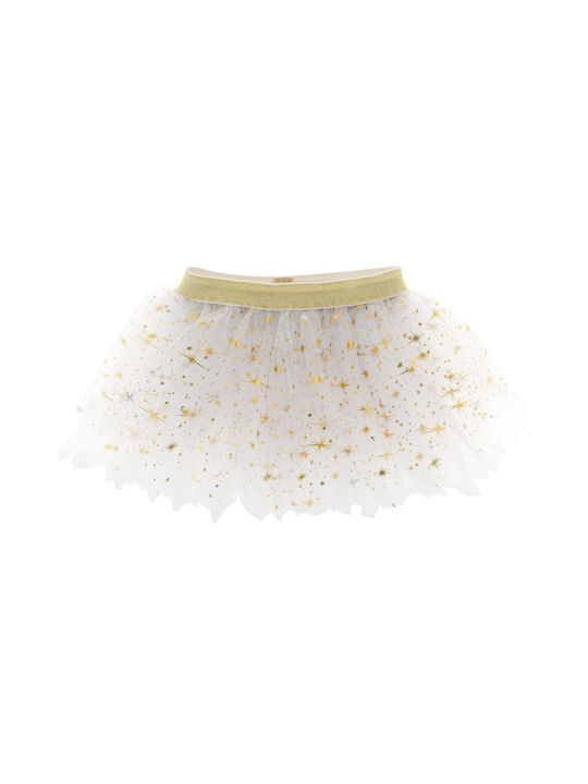 Stephen Joseph Kids Tulle Tutu Skirt Gold Big Sister Tutu & Headband Golden Pearl