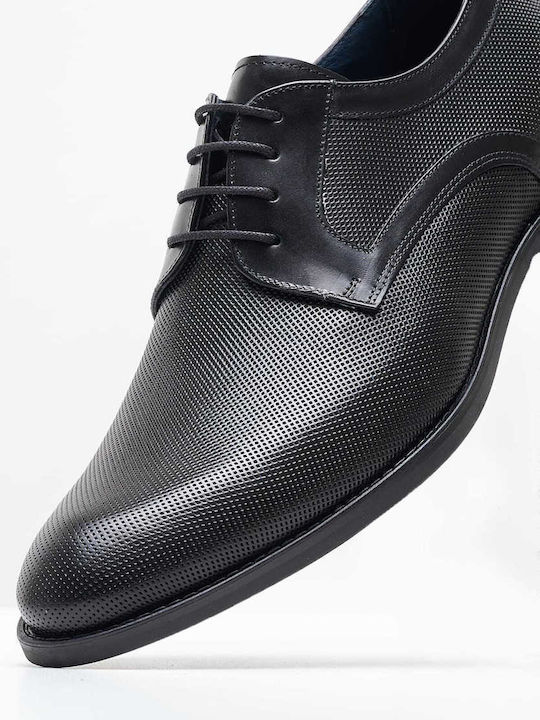 Damiani Men's Leather Dress Shoes Black