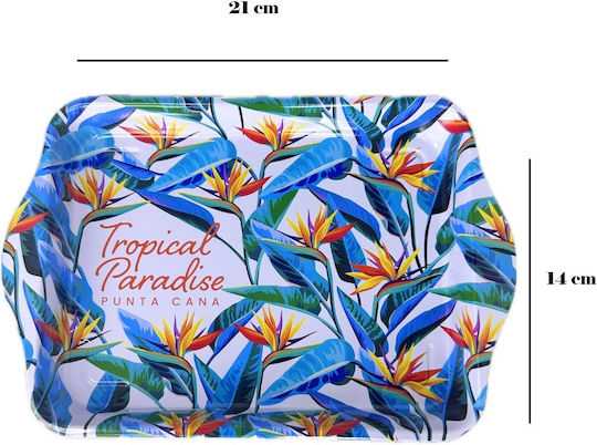 Mizoo Декоративен Таван Метал Tropical Design Правоъгълена 21x14см 1бр