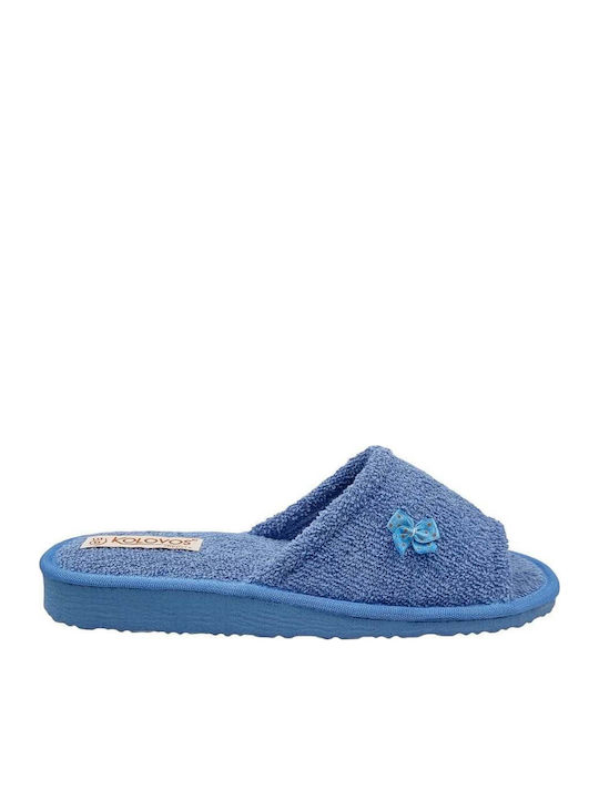 Terry Winter Women's Slippers Light Blue
