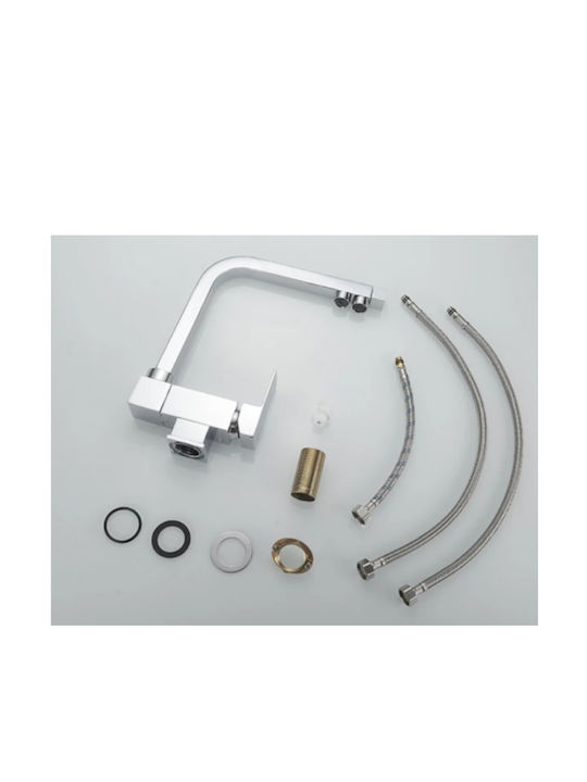 Bonken St7001c Küchenarmatur Zähler U-förmig Silber