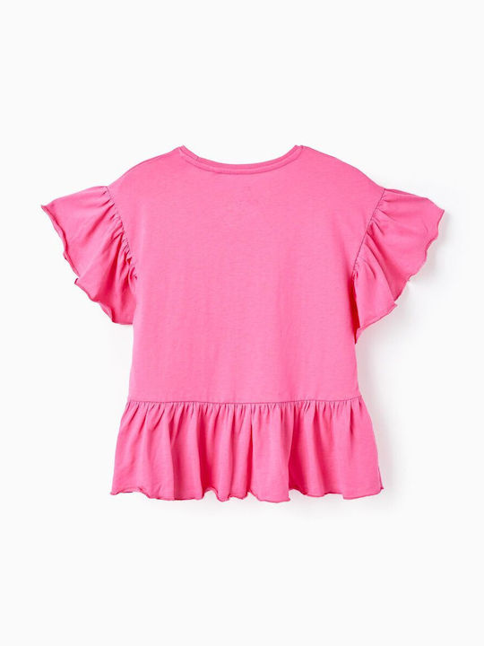 Zippy Kids Blouse Short Sleeve Fuchsia