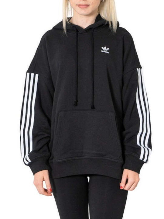 Adidas Women's Long Hooded Sweatshirt Black