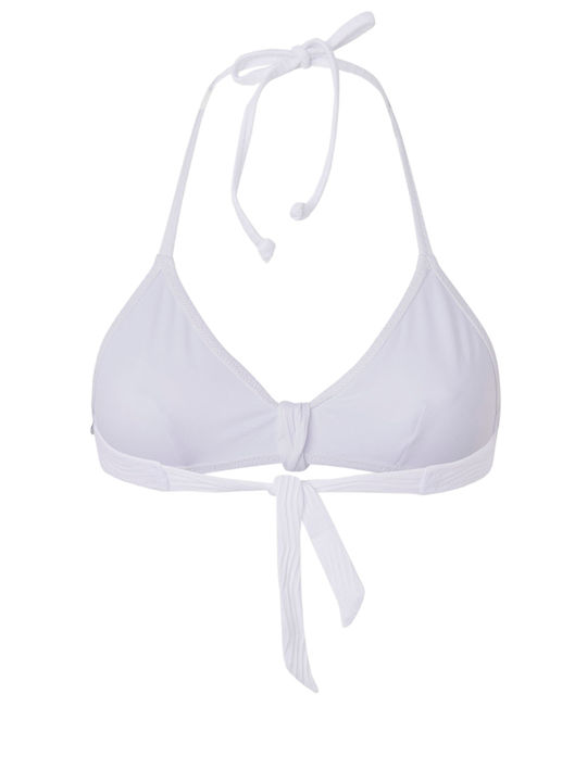 Pepe Jeans Triangle Bikini Top White