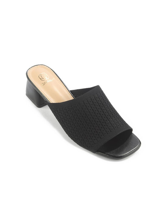 Fshoes Heel Mules Black