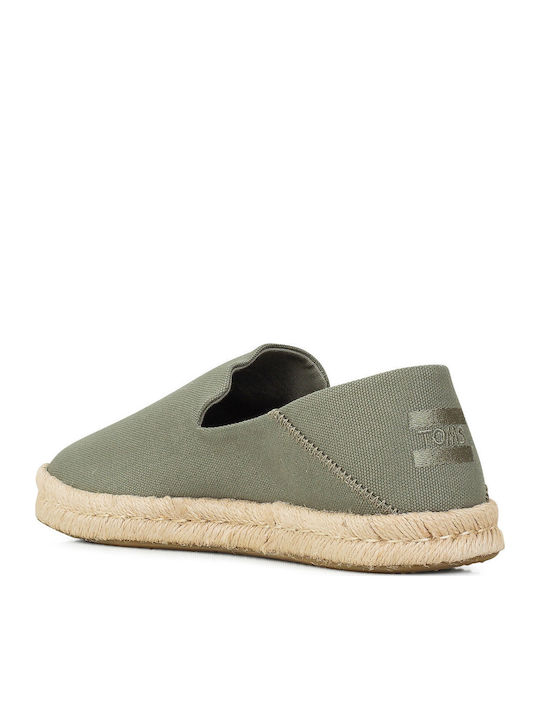 Santiago Men's Espadrilles in Green Color