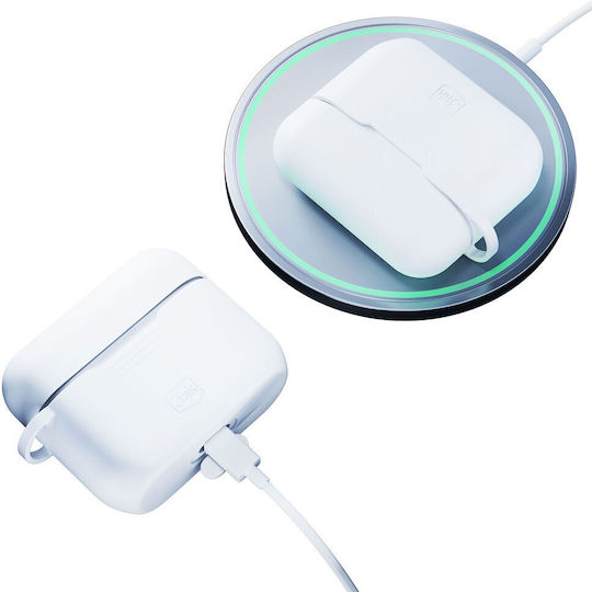 3MK Θήκη Σιλικόνης σε Λευκό χρώμα για Apple AirPods