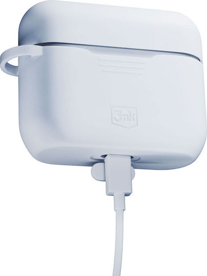 3MK Θήκη Σιλικόνης σε Λευκό χρώμα για Apple AirPods