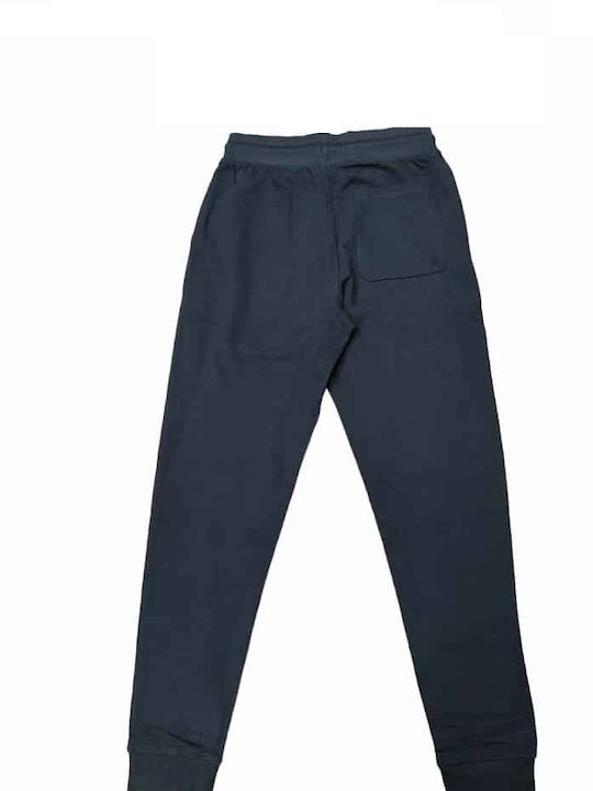 Pantaloni de trening pentru femei cu cauciuc Albastru Fleece