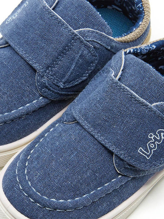 Boys Fabric Moccasins Blue