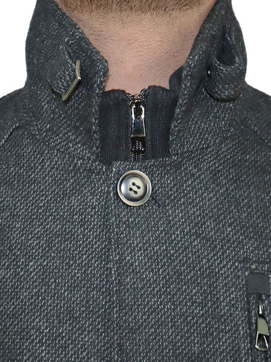 Men's Half Coat Ανθρακί 401sc05
