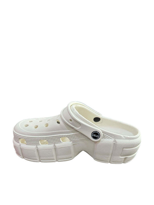 Comfy Anatomic Γυναικεία Ανατομικά Σαμπό Λευκά
