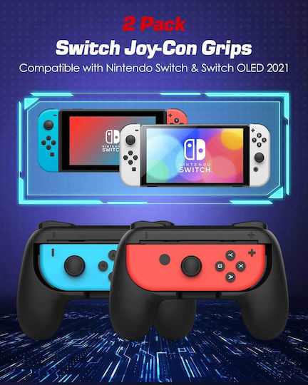 Nintendo MoKo Lily Зарядна станция за 2 контролера Превключвател / Превключвател OLED Черен