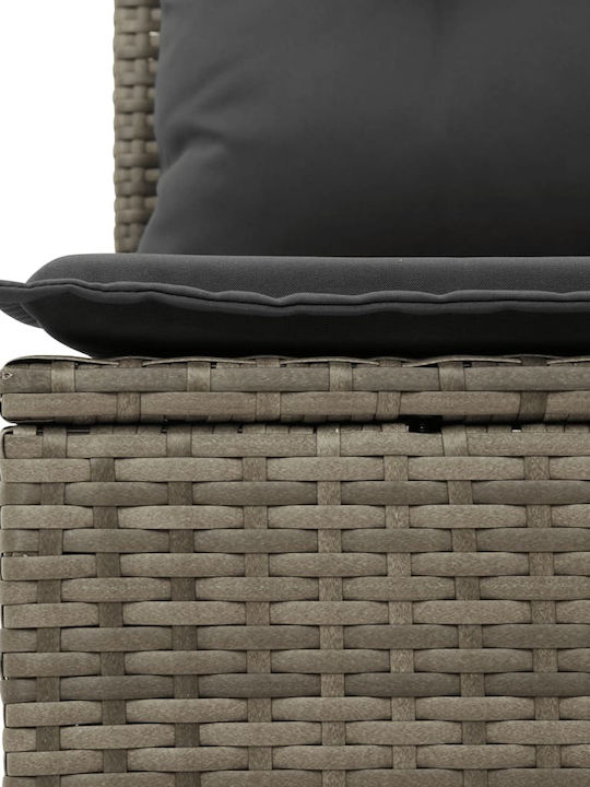 Canapea Cu Patru Locuri De Exterior Din Rattan Cu Perne 55x55x69cm