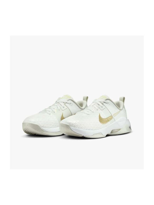 Nike Zoom Bella 6 Premium Γυναικεία Training Summit White / Sea Glass / Light Lemon Twist / Metallic Gold Star