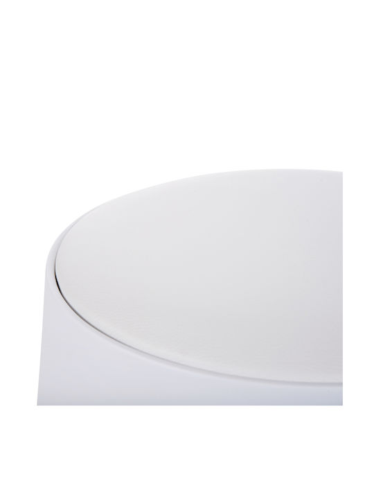 Garden Stool for Outdoor Space from Polypropylene Denty White