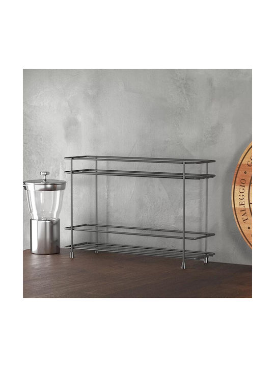 Tekno-Tel Tabletop Inox Base 32.5x8x21.5cm Black