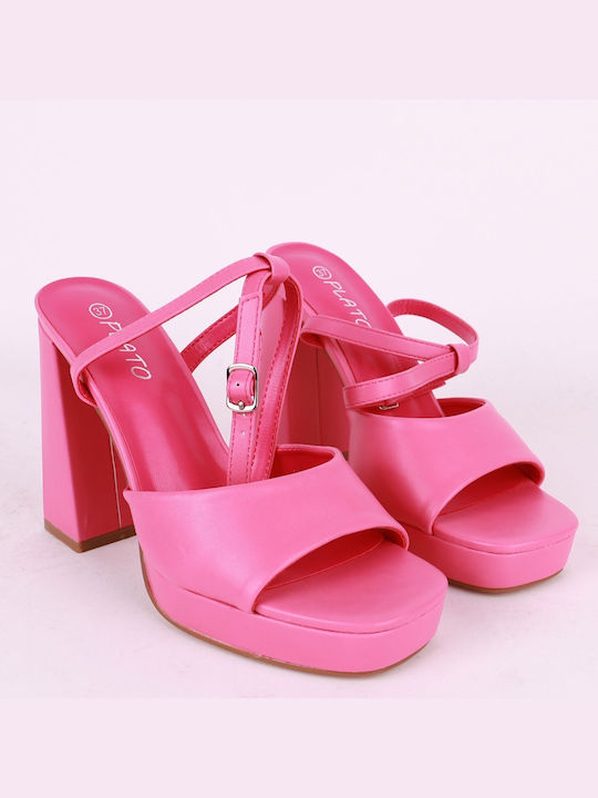 Plato Platform Women's Sandals Fuchsia