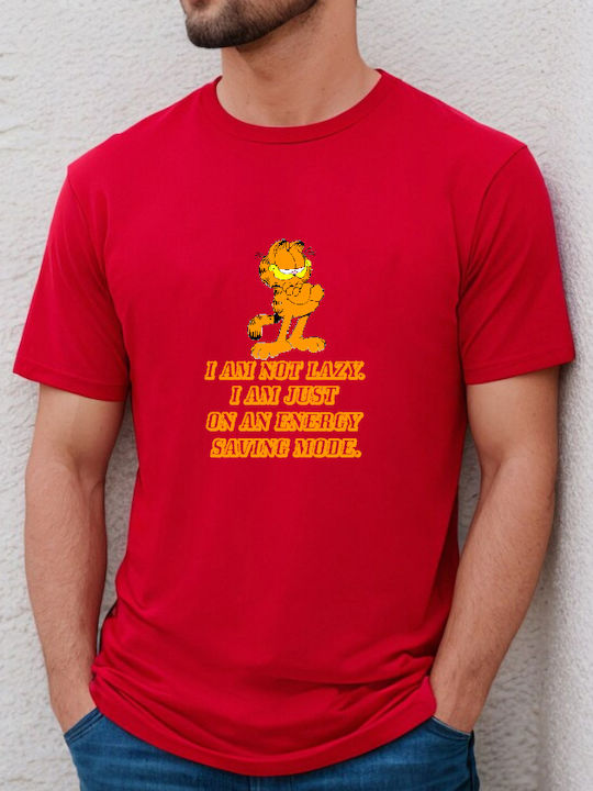 Fruit of the Loom Lazy Garfield T-shirt Βαμβακερό Lazy Garfield Original