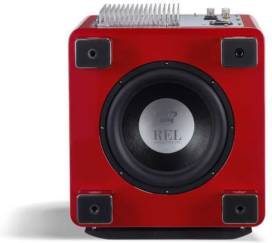 Rel Acoustics T/9x Kabellos Aktiv Subwoofer mit Lautsprecher 10" 300W Rot