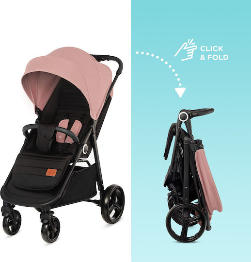 Kinderkraft Grande Plus Cărucior pentru Bebeluși Potrivit pentru Nou-născut Roz 9.8kg