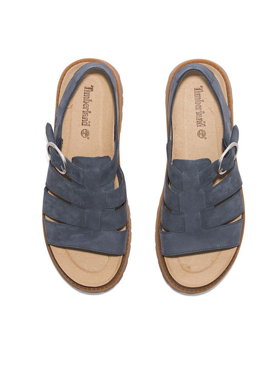 Timberland Leather Women's Sandals Blue